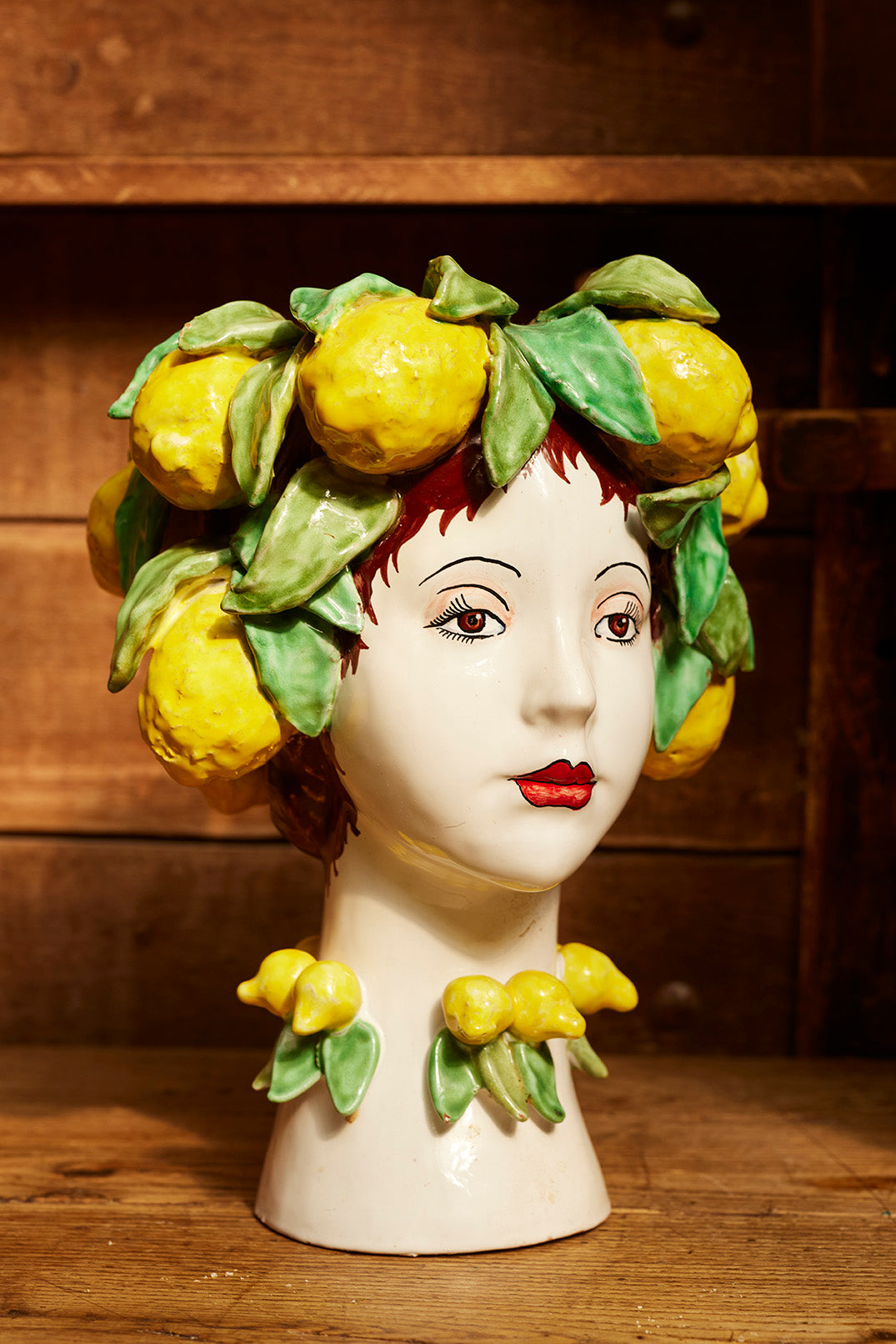 Ceramic Lemon Head Vase