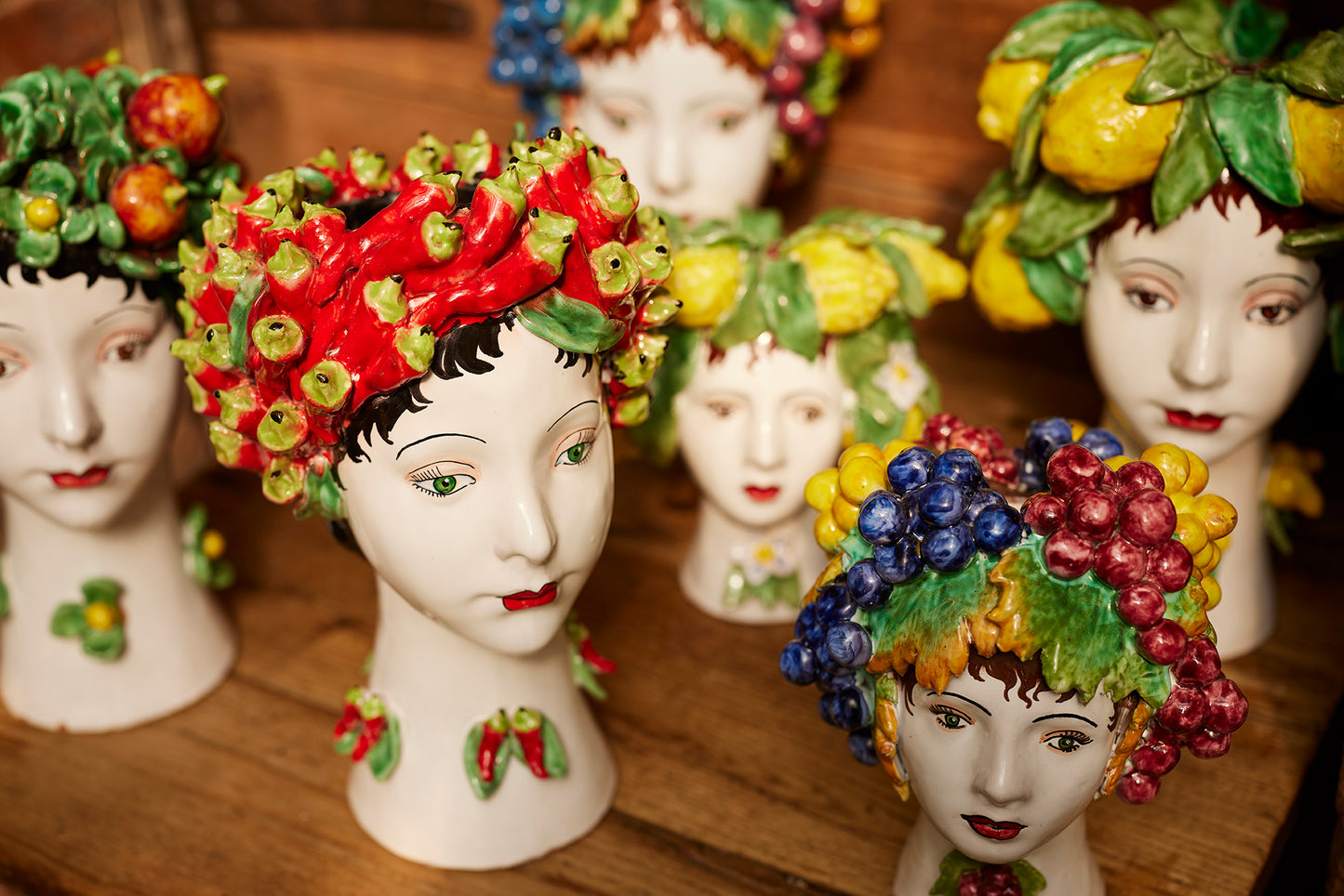 Ceramic Pepper Head Vase