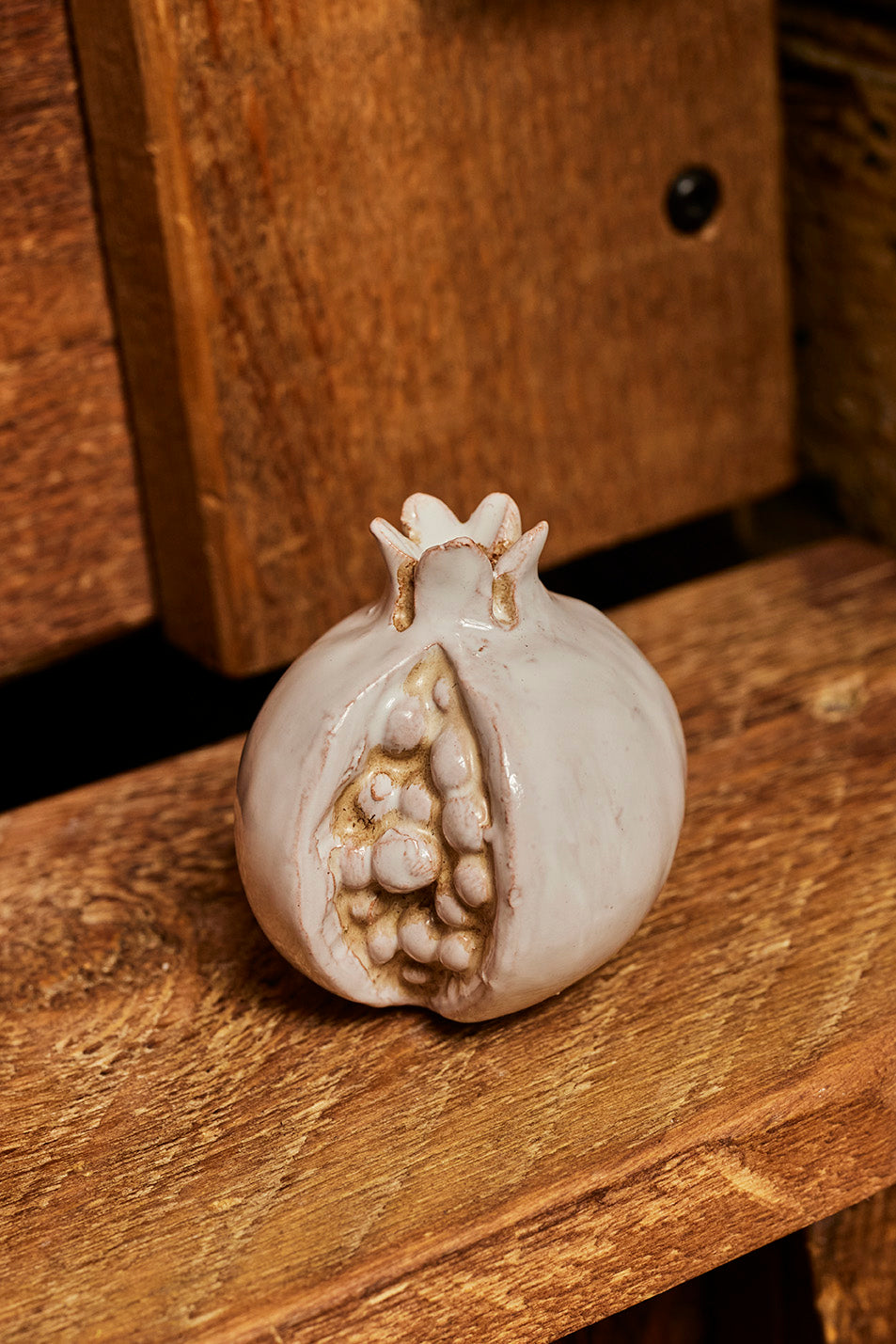White Ceramic Pomegranates