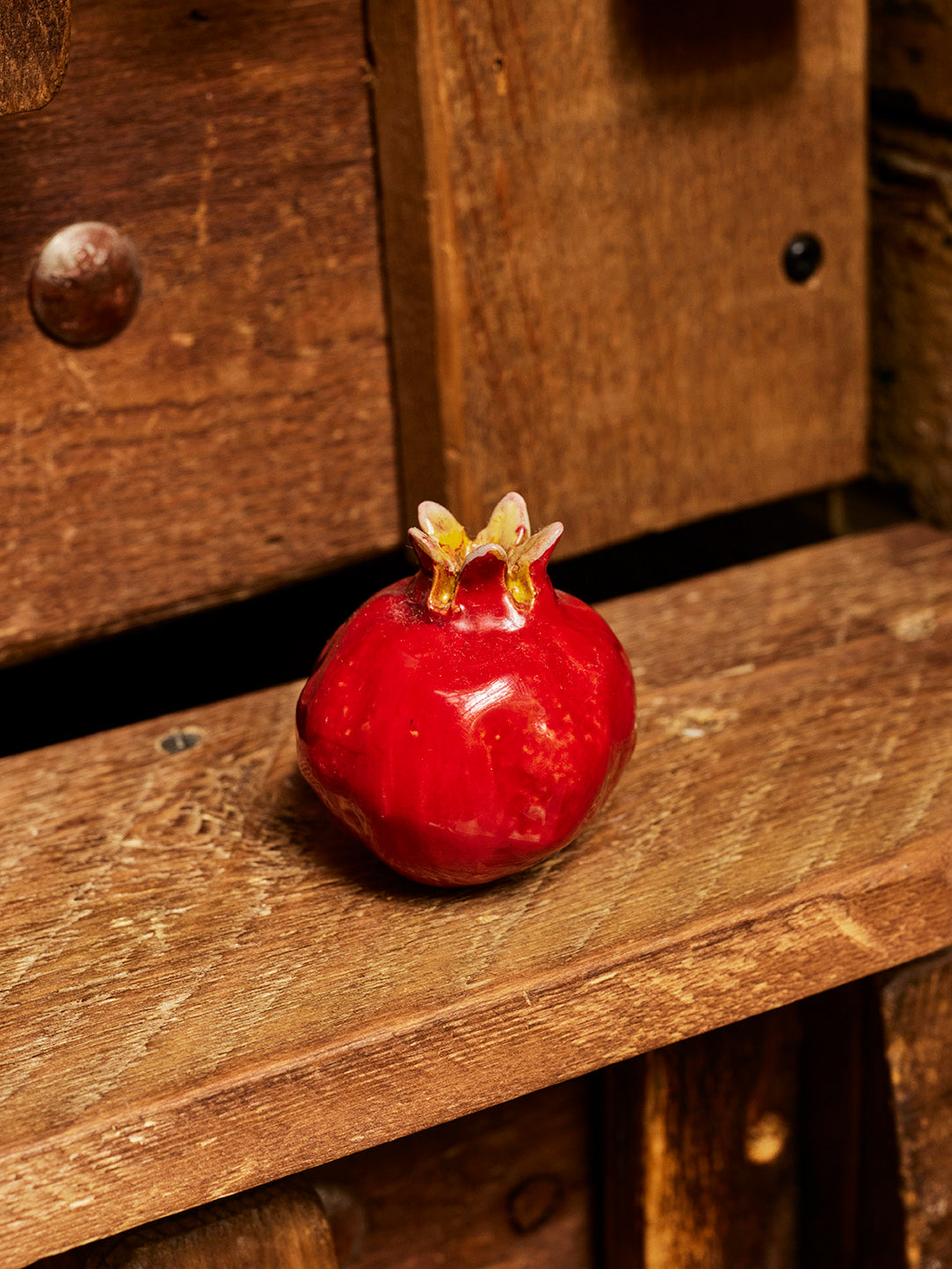 Red Ceramic Pomegranates