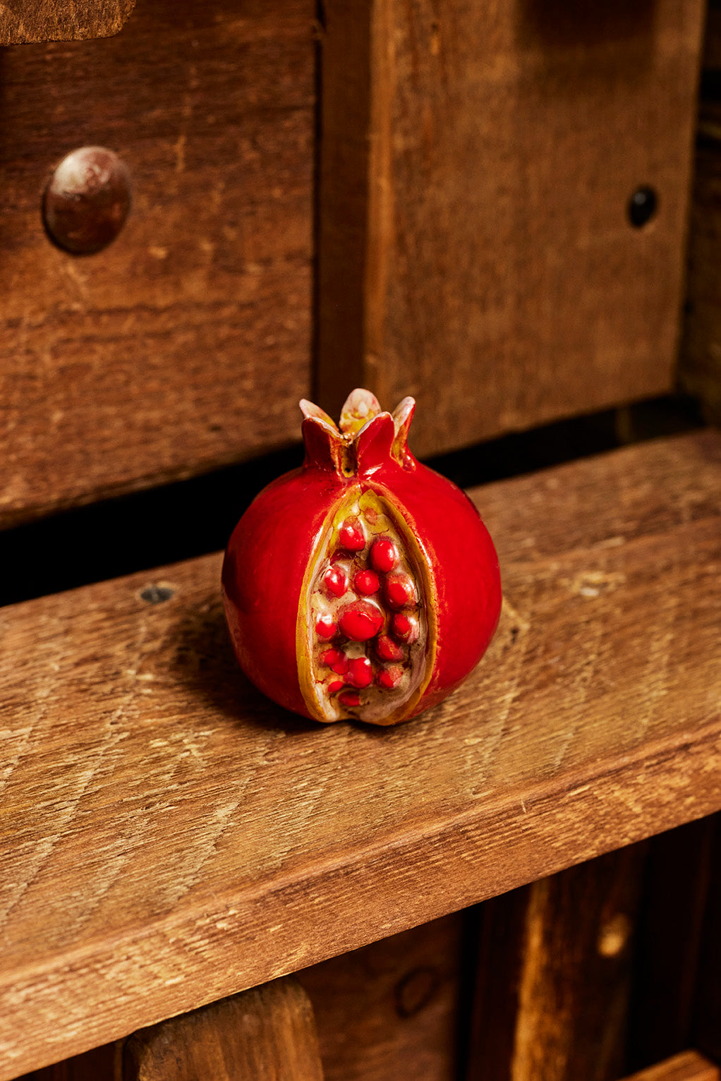 Red Ceramic Pomegranates