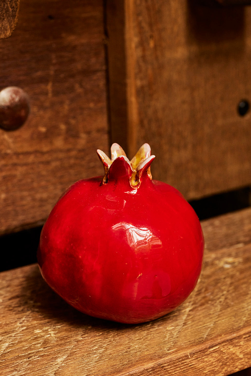 Red Ceramic Pomegranates