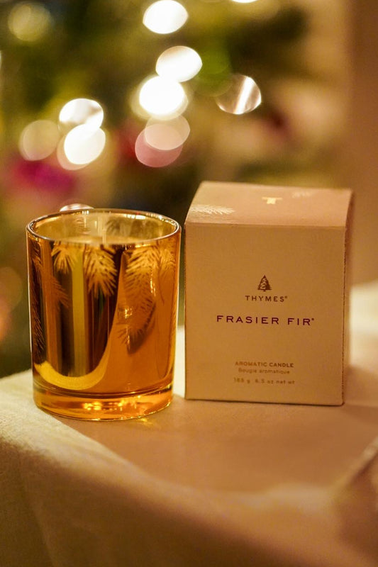 Frasier Fir Gilded Gold Candle