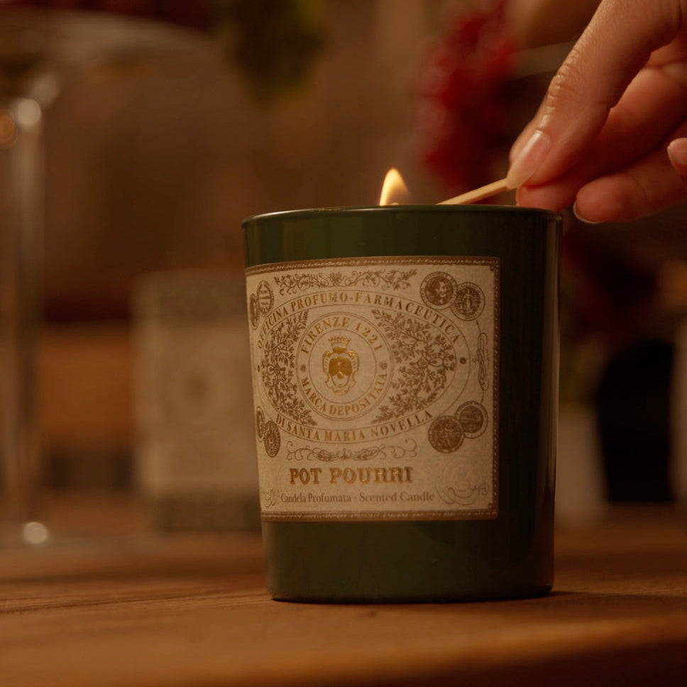 Pot Pourri Scented Candle