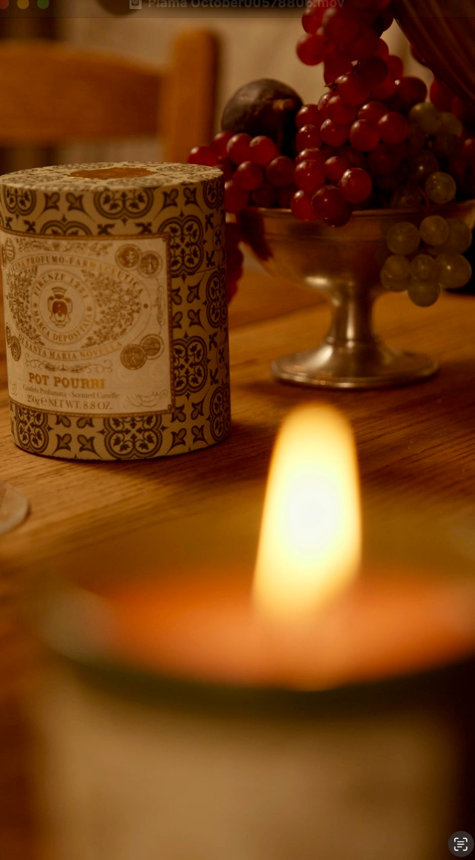 Pot Pourri Scented Candle