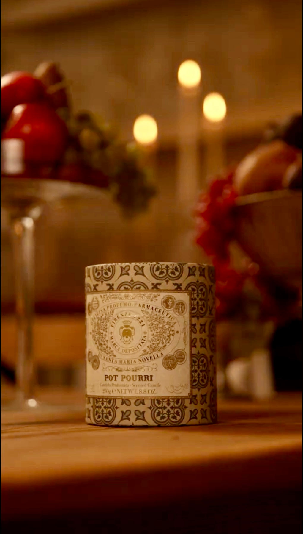 Pot Pourri Scented Candle