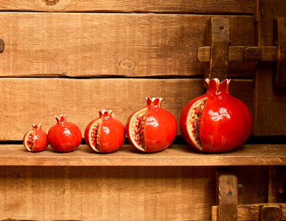 Red Ceramic Pomegranates