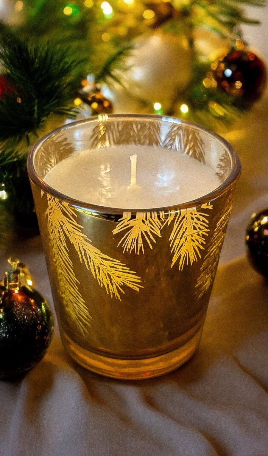 Frasier Fir Gilded Gold Poured Candle