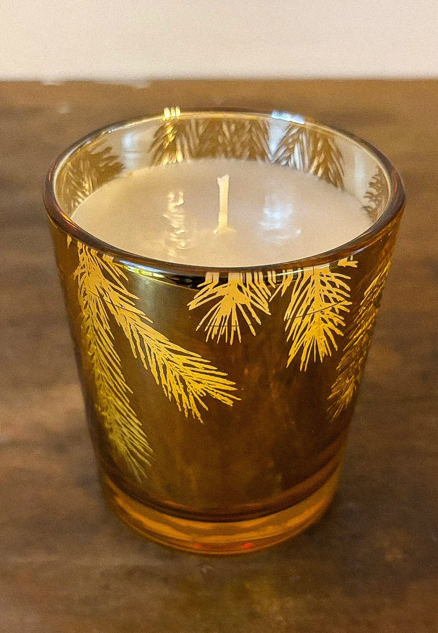 Frasier Fir Gilded Gold Poured Candle