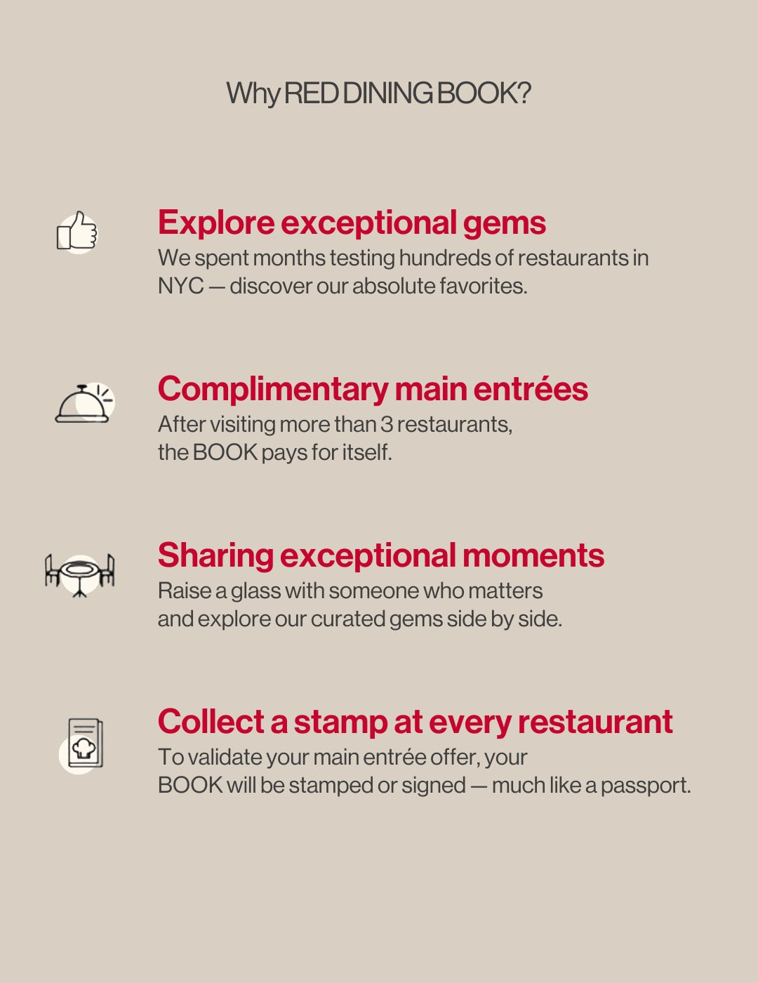 Red Dining Book | NYC 2026