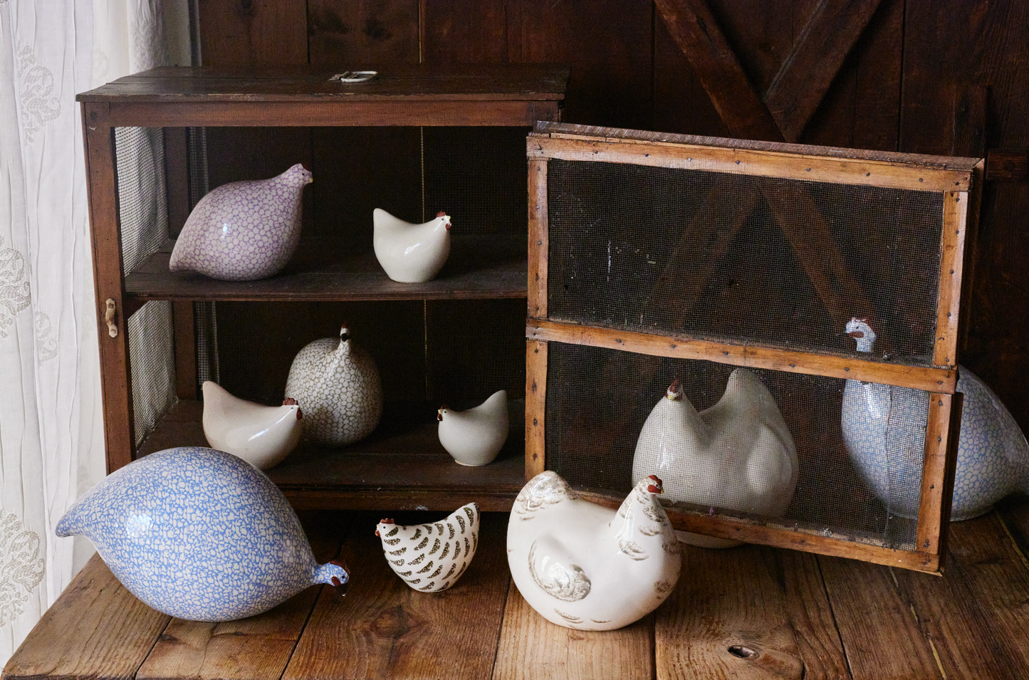 Ceramic Hens