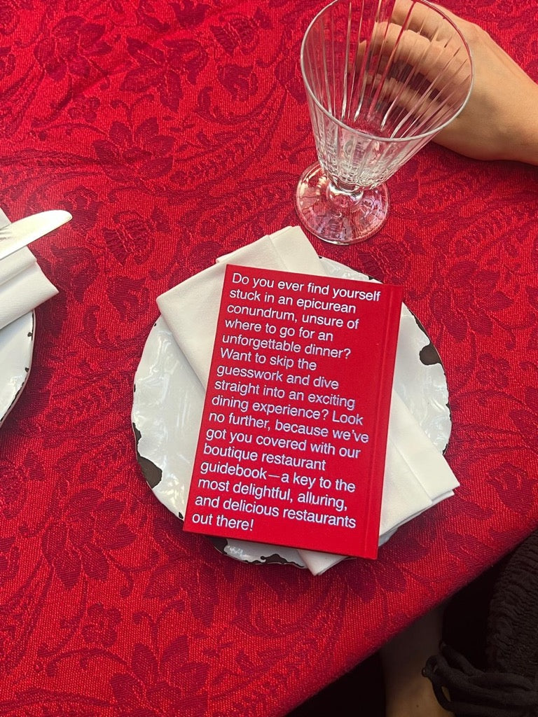 Red Dining Book | NYC 2026